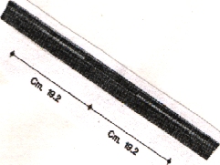MANIGLIA FORNO 579MM.