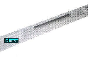 MANIGLIA FORNO 580X45MM.