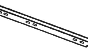 PROFILO INFERIORE PORTA FORNO 571MM.