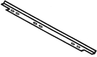 PROFILO INFERIORE PORTA FORNO 571MM.