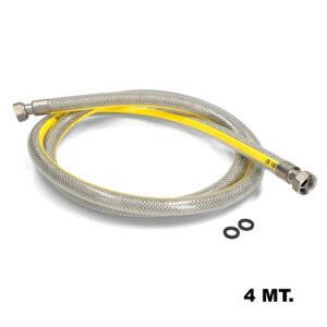 TUBO GAS INOX 400CM RIVESTITO 1/2-1/2