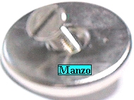 PIASTRINA FERMA VETRO INOX + VITE