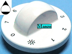 MANOPOLA D.6MM. A+M+10 MM.FORNO 7PS