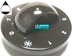MANOPOLA D.6MM. A+M+10 MM.FORNO 7PS