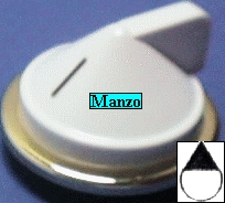 MANOPOLA D.6MM. B+M+5 MM. DORATA