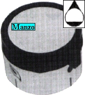 MANOPOLA D.8MM. A-M-10 MM.TERMOSTATO