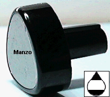 MANOPOLA D.6MM. B+M+24MM. ELETTRICA