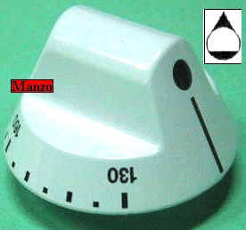 MANOPOLA D.8MM. A-M+10MM. FORNO EUROGA
