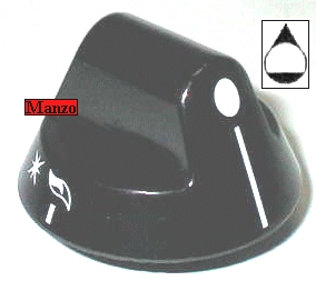 MANOPOLA GAS D.8MM. A-M+10MM.
