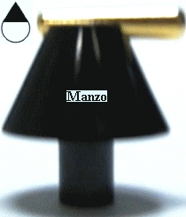 MANOPOLA D.6MM. B+M+17MM. NE/OTT. 30X40