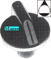 MANOPOLA D.6MM. A +M +10 MM.