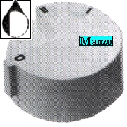 MANOPOLA D.9MM. C -M +6 MM.