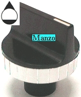 MANOPOLA D.6MM. A+M+15MM. GAS