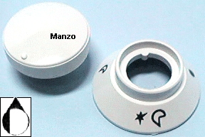 MANOPOLA D.6MM. C+M-5MM. GAS+GHIERA