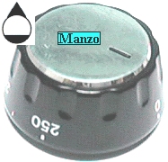 MANOPOLA D.6MM. B+M+3 MM. FORNO0-250