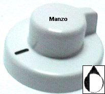 MANOPOLA D.6MM. C+M-2 MM. TERMOSTATO