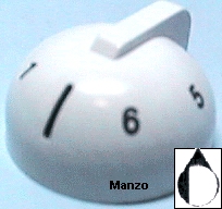 MANOPOLA D.6MM. C+M-1 MM. ELETTR.0-6