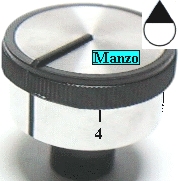 MANOPOLA D.6MM. B+M+13 MM.ELETTR.0-6