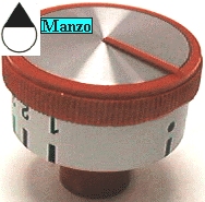 MANOPOLA D.6MM. B+M+19 MM. FORNO