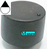 MANOPOLA D.6MM. B+M+10 MM.TER/EL.