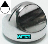 MANOPOLA D.6MM. B+M+2 MM. GAS INOX