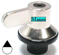 MANOPOLA D.6MM. B+M+12 MM.EL.INOX