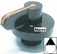 MANOPOLA D.6MM. B+M+12 MM.