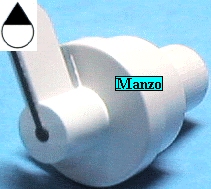 MANOPOLA D.6MM. B+M+31 MM. FORNO S34