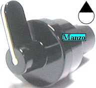 MANOPOLA D.6MM. B+M+31 MM. FORNO S34