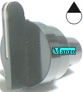 MANOPOLA D.6MM. B+M+31 MM.FORNO