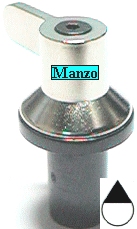 MANOPOLA D.6MM. B+M+31 MM.FORNO ORDINARE