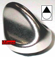 MANOPOLA D.6MM. B+M+10MM. P/C GAS