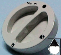 MANOPOLA D.6MM. B+M+17 MM. GAS