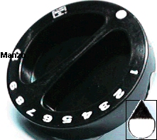 MANOPOLA D.6MM. B+M+17 MM.GRILL/0-10