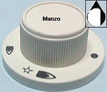 MANOPOLA D.6MM. D+M-4 MM. GAS