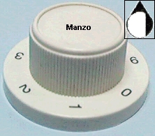 MANOPOLA D.6MM. D+M-4 P/ELETTR.0-6