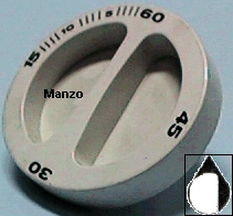 MANOPOLA D.6MM. H-M+17 MM.CONTAMINUTI