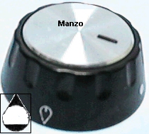 MANOPOLA D.6MM. A-M-3 MM.