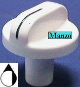 MANOPOLA D.6MM. D+M+27 MM. FORNO