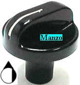 MANOPOLA D.6MM. D+M+27 MM. FORNO