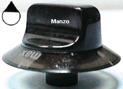 MANOPOLA D.6MM. B+M+12 MM.FORNO/ELET