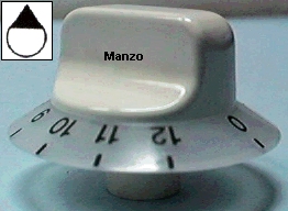 MANOPOLA D.6MM. B+M+15 MM.CONTAMINUTI