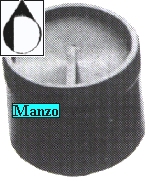 MANOPOLA D.9MM. C-M+6 MM.