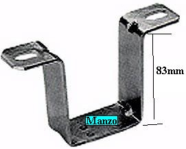 STAFFA ELETTROVENTILATORE 16W H.83MM.