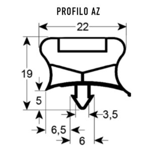 MAGNETICA A BARRA MT2.50 250CM SEZ. AZ