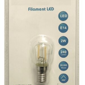 LAMPADINA FRIGO 2 W E14 LED L/CALDA
