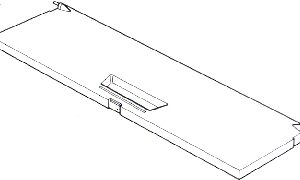 PORTINA CONGELATORE 158X498X16