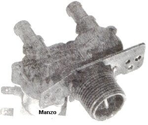 ELETTROVALVOLA 180° 2 VIE. D12 L8