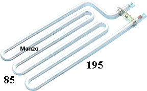 RESISTENZA 850W DRY 195X85MM.