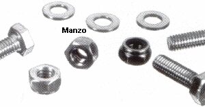 BULLONE 6X20 + RON/DADO INOX N'3